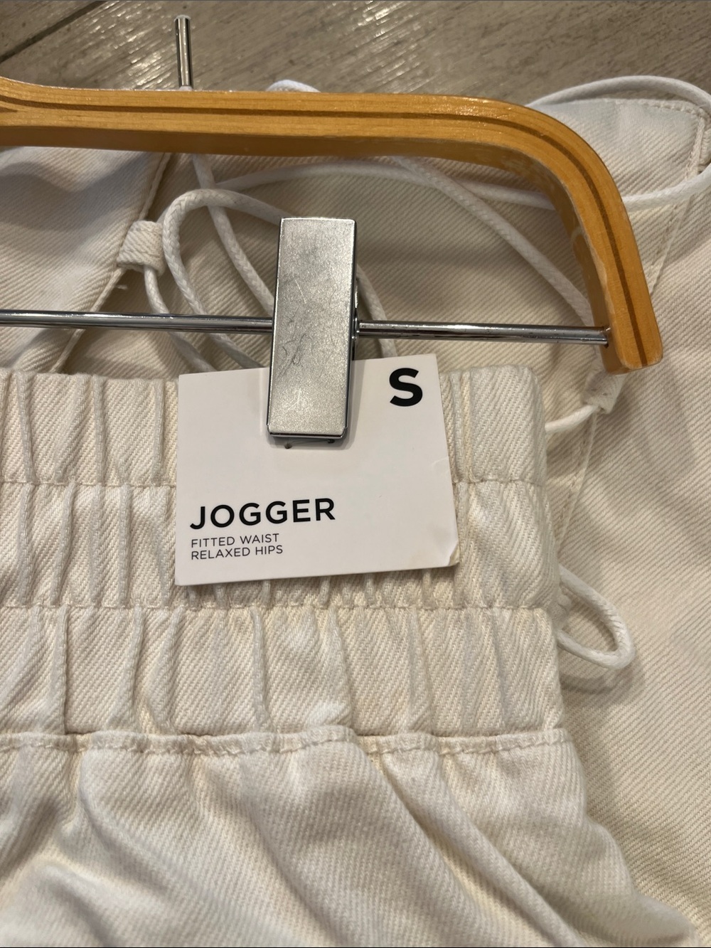 Forever 21 Cream Cargo Drawstring Joggers - Picture 6 of 7